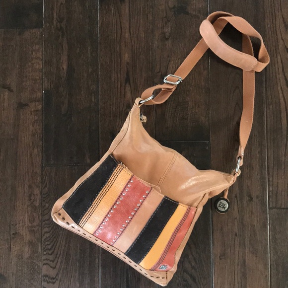 The Sak Handbags - The Sak leather suede patchwork crossbody bag